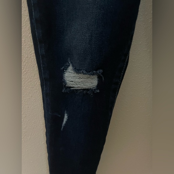 KanCan Norah High Rise Ankle Skinny Dark Distressed Jeans size 5/26 - Picture 6 of 11